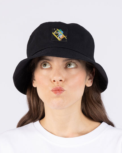 Pippi Longstocking Bucket Hat - Black